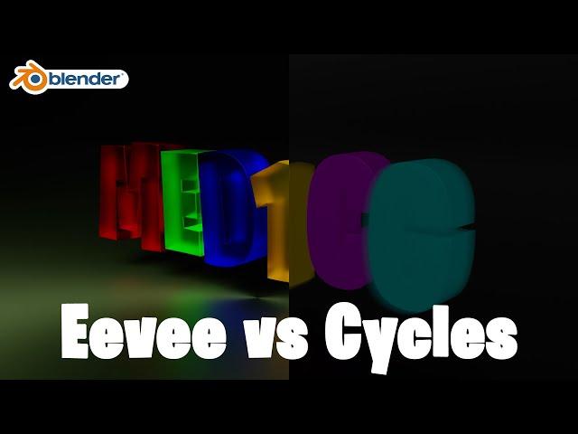 Blender Eevee vs Cycles - What is the difference in rendering output? #blender3d