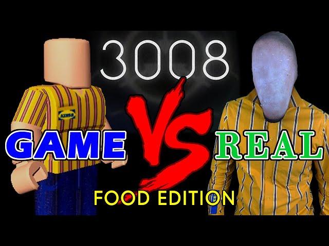 SCP 3008 ROBLOX GAME VS REAL LIFE (FOOD EDITION) | INFINITE IKEA