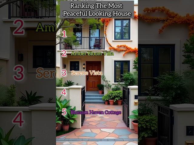 Ranking The Most Peaceful Looking House  #viral #home #design #trending #shorts