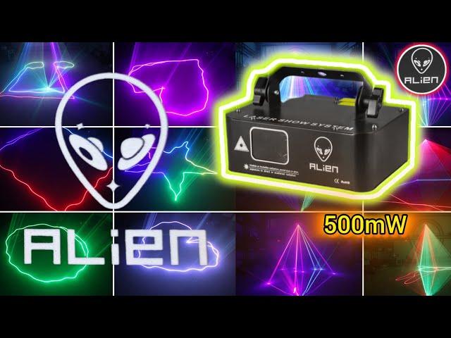 Alien Laser 500mW RGB Beam Scanner Projector DJ Disco Dance Party Stage Laser Light.