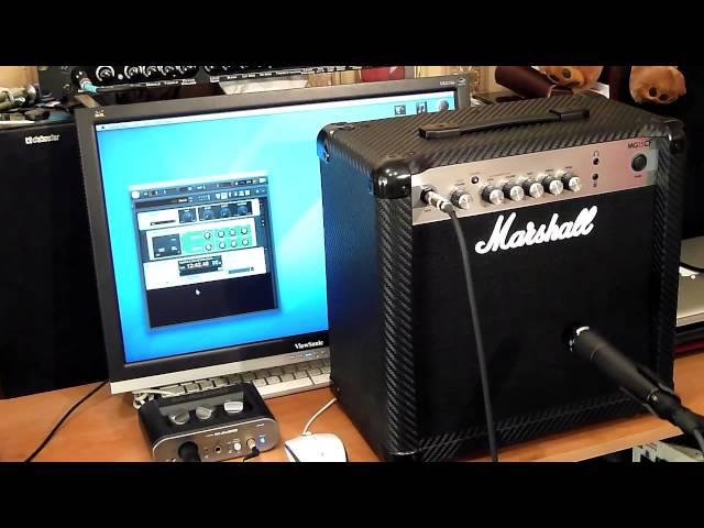 Как записать звук комбика — Marshall MG15CF