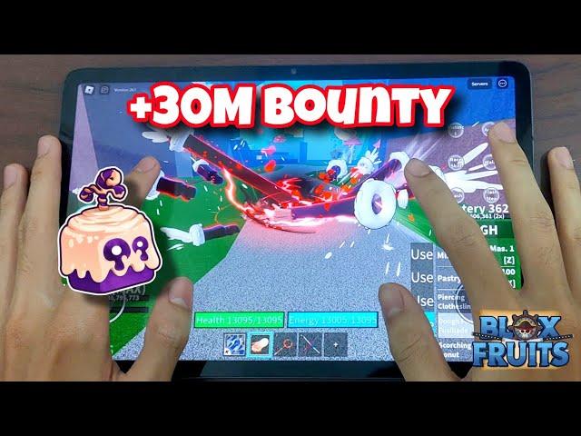 DOUGH Mobile Bounty Hunting (With Handcam!) | Blox Fruit