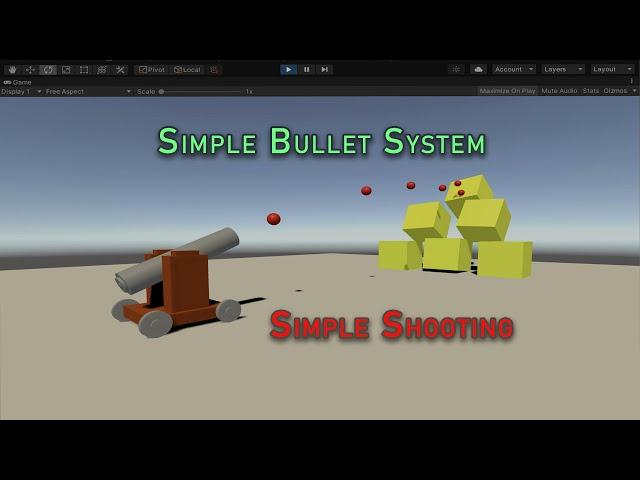 Simple Bullet Shooting System in Unity 3D