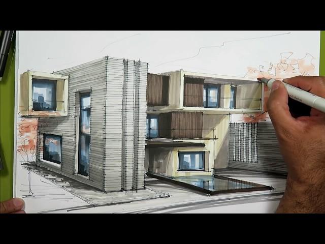 architecture sketch House 16