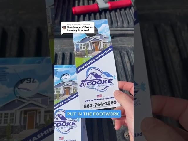 Do door hangers really work? #pressurewashing