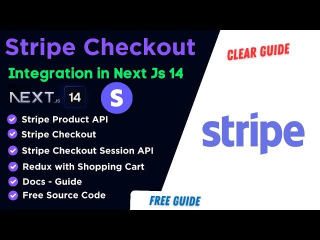 Stripe Checkout Integration in Next.js 14 | Complete Guide with Source Code