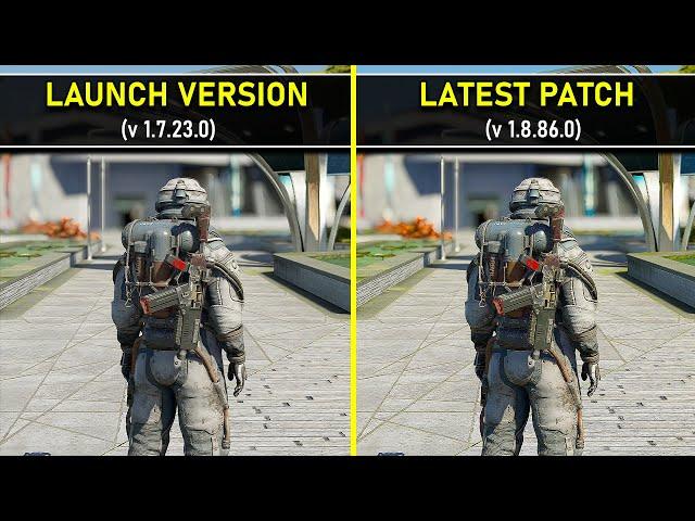 Starfield PC | Launch Version vs Latest Patch (1.8.86.0) | Performance & DLSS Comparison