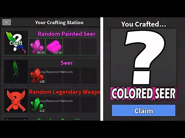 Crafting a COLORED SEER... (MM2)