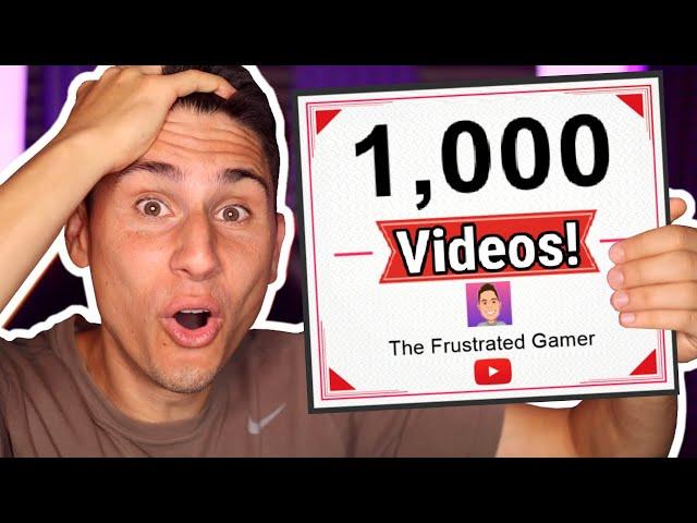 I MADE 1,000 VIDEOS ON YOUTUBE!