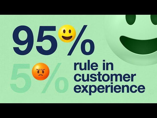 The 95% - 5% Rule in Customer Experience, by keynote speaker Steven Van Belleghem