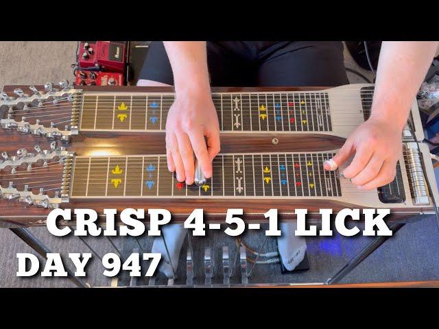 Pedal Steel Everyday - Day 947 - Crisp 4-5-1 Lick