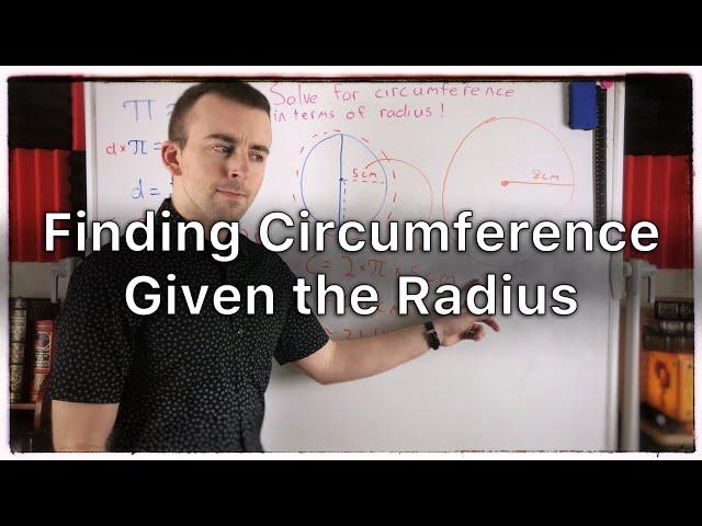 Find Circumference from Radius of a Circle | Geometry