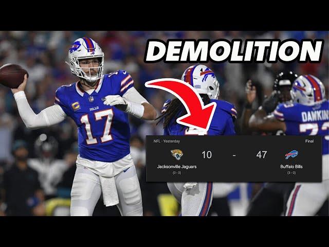 The Buffalo Bills ANNIHILATED the Jacksonville Jaguars