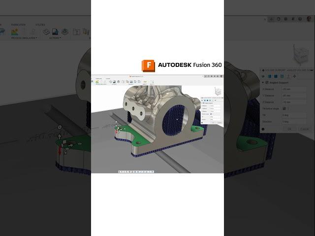 Angled Supports for Overhanging Geometry in Additive Manufacturing | Autodesk Fusion 360