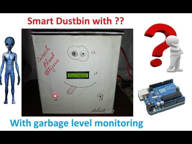 DIY Smart Dustbin with garbage level monitoring | IOT based Garbage monitoring system