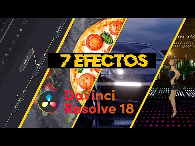 7 EFFECTS FAST AND EPICS IN DAVINCI RESOLVE 18 IN 5 MIN 2022