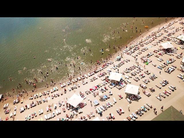 Жара в Челябинске. Смотрим на пляж с высоты | 74.RU