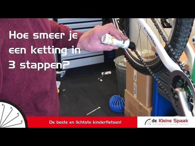 Ketting smeren in 3 stappen