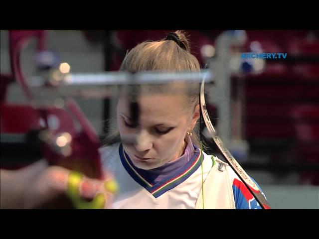 Natalia Valeeva v Miranda Leek – recurve women’s gold final | Las Vegas 2012 Indoor Worlds