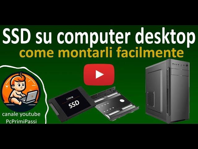 Installare un disco SSD SATA in un computer desktop / fisso