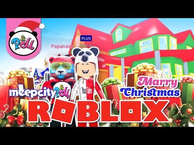 ROBLOX CHRISTMAS IN MEEP CITY / MY HOUSE FOR 999 R $ / COMPETITION / NEW YEAR ROBLOX MEEP CITY