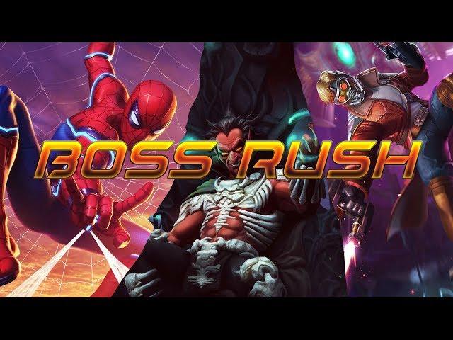 Человек паук и Звездный лорд против Мефисто Марвел: Битва чемпионов contest of champions boss rush