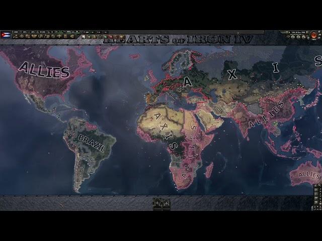 Super USA, Germany and USSR declare war on each other. (hoi4 timelapse)