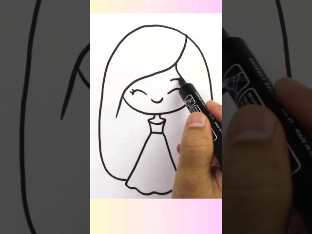 çok güzel kız resmi nasıl çizilir #howtodraw #kolayçizimler #girldrawing #shortvideo #viral #çizim