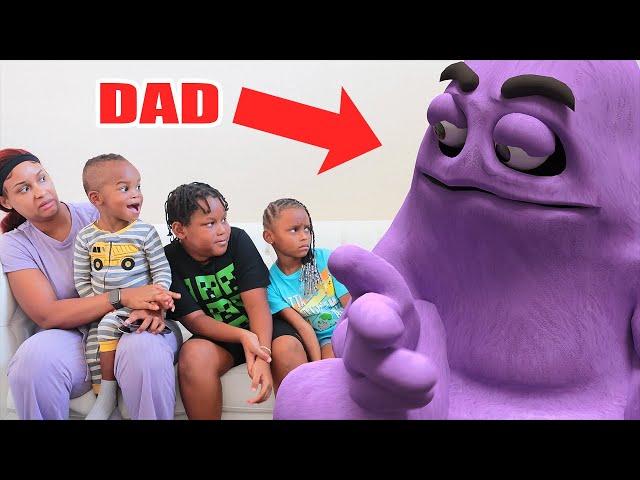 Dad TURNS INTO GRIMACE, What Happens Is Shocking | The Beast Family