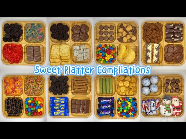 Filling platter with sweets Compliationes | 17 minutes asmr for you