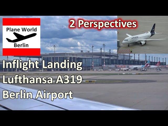 Lufthansa A319 Inflight Landing at Berlin Brandenburg Airport in July 2021