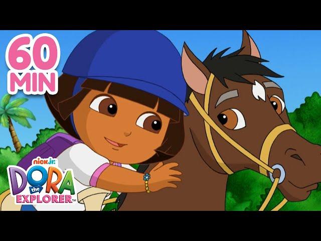 Most Daring Animal Rescues with Dora!   | 1 Hour | Dora the Explorer