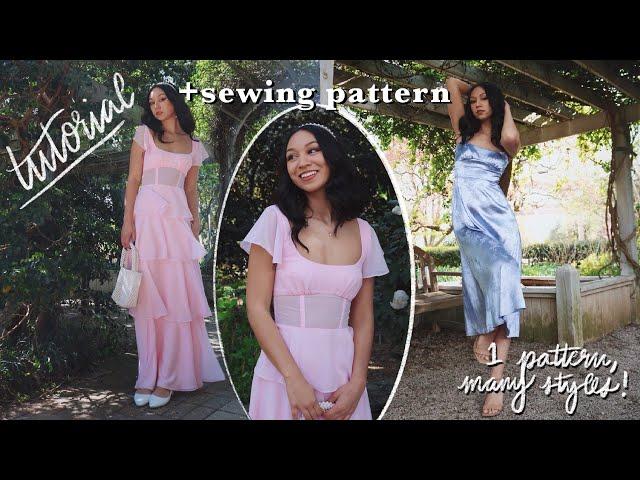 The Perfect DIY Prom & Wedding Guest Dress (Sewing PATTERN & TUTORIAL) // Flounce Tiered Dress