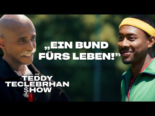 Antoine zeigt David Alaba wie man richtig Fußball spielt! ️ | Die Teddy Teclebrhan Show