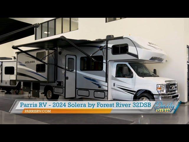 Parris RV & The Daily Dish in the all new 2024 Solera 32DSB. Perfect for long or short trips!