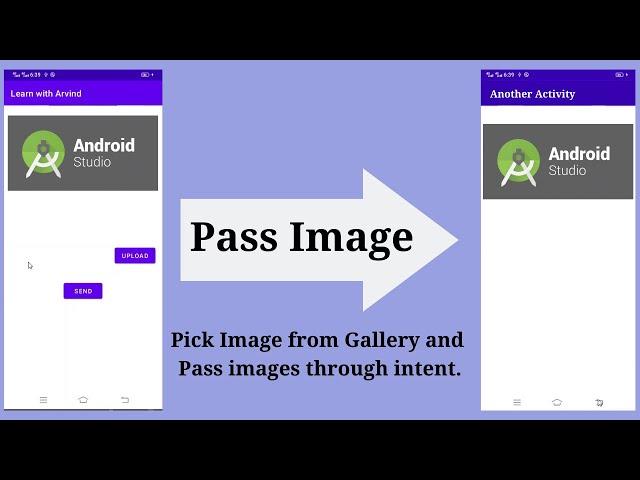 How to Pass Images through Intent One Activity to Another Activity in Android Studio