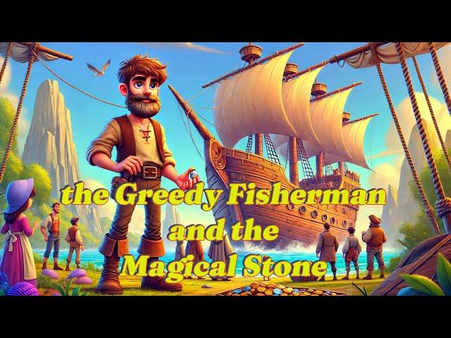 The Greedy Fisherman and the Magical Stone | A Tale of Contentment and Life Lessons Morals  for Kids