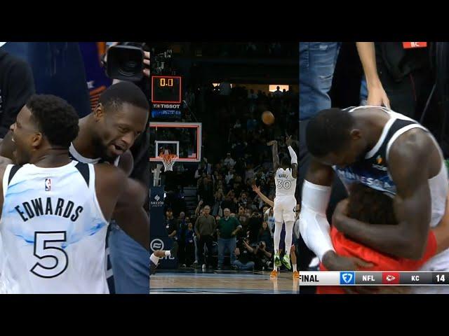 Julius Randle GAME WINNER BUZZER BEATER vs Suns then shows love to his family