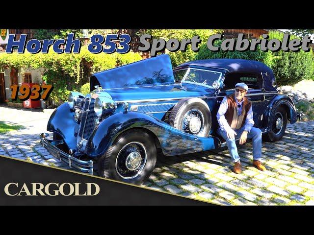 Horch 853 Sport Cabriolet, 1937, DIE Oberklasse der 30er Jahre, sehr authentisches Fahrzeug