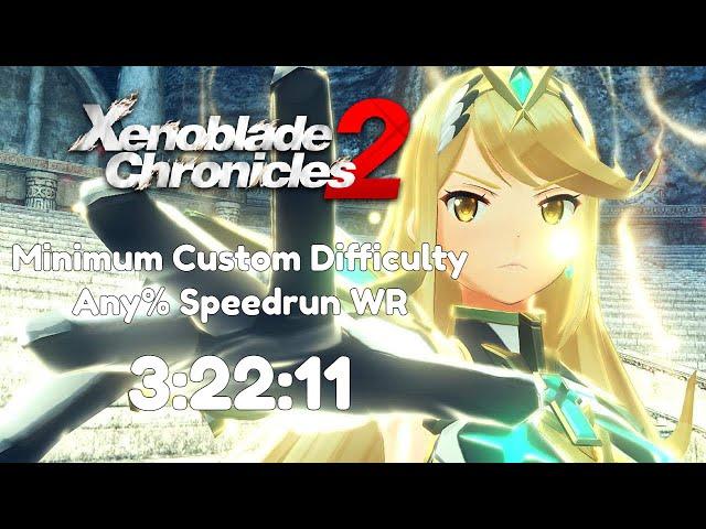 Xenoblade 2 Minimum Custom Difficulty Any% Speedrun WR in 3:22:11