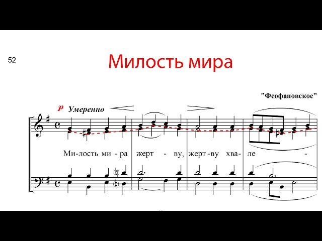 МИЛОСТЬ МИРА "Феофановское" -  Альтовая партия