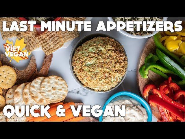 Last Minute Vegan Appetizers for New Years Eve!