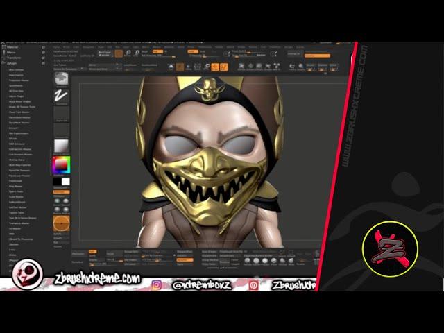 How To Make Custom Cosbaby In Zbrush  Scorpion 8X