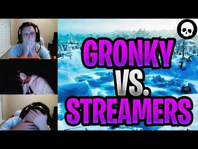 STREAMERS REACT To ME Killing Them! (GronKy vs. PC Twitch Streamers - Fortnite)