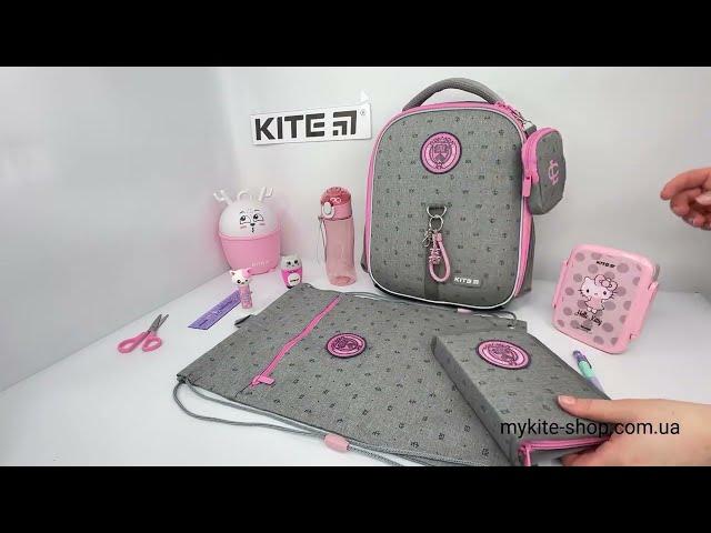 Рюкзак шкільний каркасний Kite Education College Line girl K24 555S 2