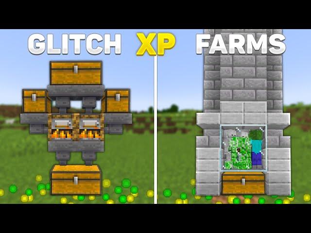 TOP 4 BEST XP FARMS in 1.21 Minecraft Java/Bedrock | xp glitch minecraft 1.21