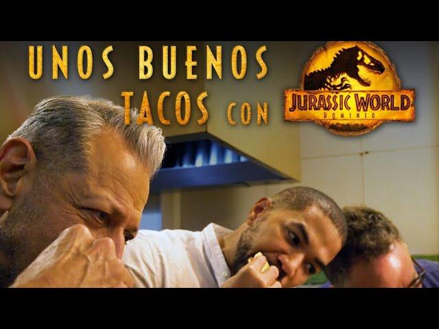 Comiendo tacos con el elenco de Jurassic Park 