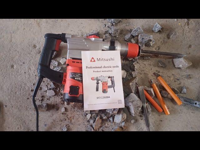 Mitsushi Rotary Demolition Hammer Drill Unboxing and Testing