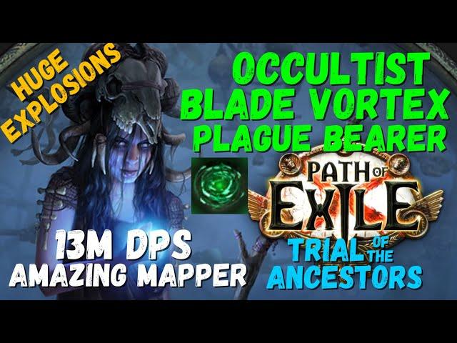 POE 3.22, 3.24 Occultist Blade Vortex Poison Build, Amazing Mapper, Huge Explosions (3.24 POB)