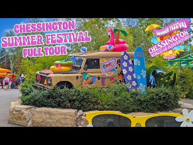 NEW Summer Festival | Full Tour at Chessington World Of Adventures (July 2024) [4K]